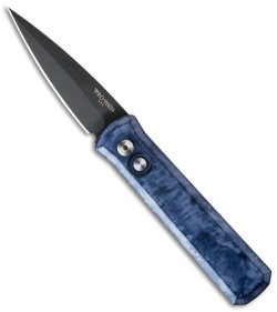 Pro-Tech Godson Automatic Knife Black/Gray Jazz (3.15" Black) 721-BG 