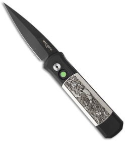 Pro-Tech Godson Steampunk Automatic Knife (3.15" Black) USN GVI