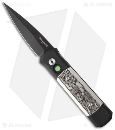 Pro-Tech Godson Steampunk Automatic Knife (3.15" Black) USN GVI