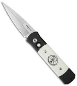 Pro-Tech Godson Chris Kyle Custom Tuxedo Automatic Knife (3.15" Satin)