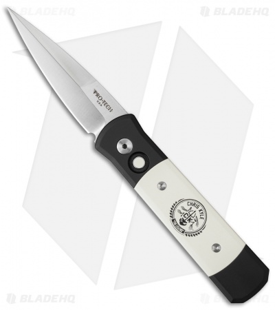 Pro-Tech Godson Chris Kyle Custom Tuxedo Automatic Knife (3.15" Satin)