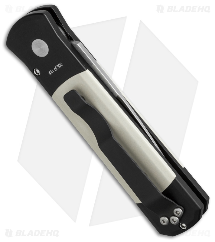 Pro-Tech Godson Chris Kyle Custom Tuxedo Automatic Knife (3.15" Satin)