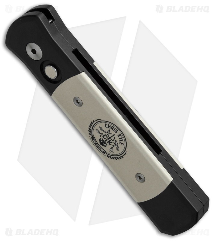 Pro-Tech Godson Chris Kyle Custom Tuxedo Automatic Knife (3.15" Satin)