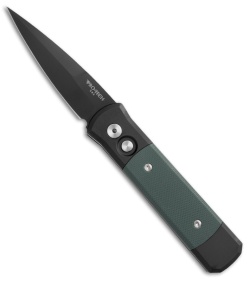 Pro-Tech Godson Automatic Knife Green G-10 (3.15" Black)