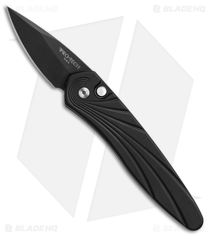 Pro-Tech Half-Breed Automatic Knife Black 3D Wave (1.95" Black) 3637