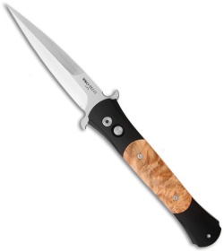 Pro-Tech Large Don Automatic Knife Maple Burl (4.5" Satin) 1906