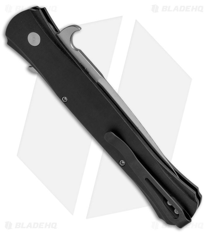 Pro-Tech Large Don Automatic Knife Black 3D Al w/ Pearl Button (4.5" Satin)