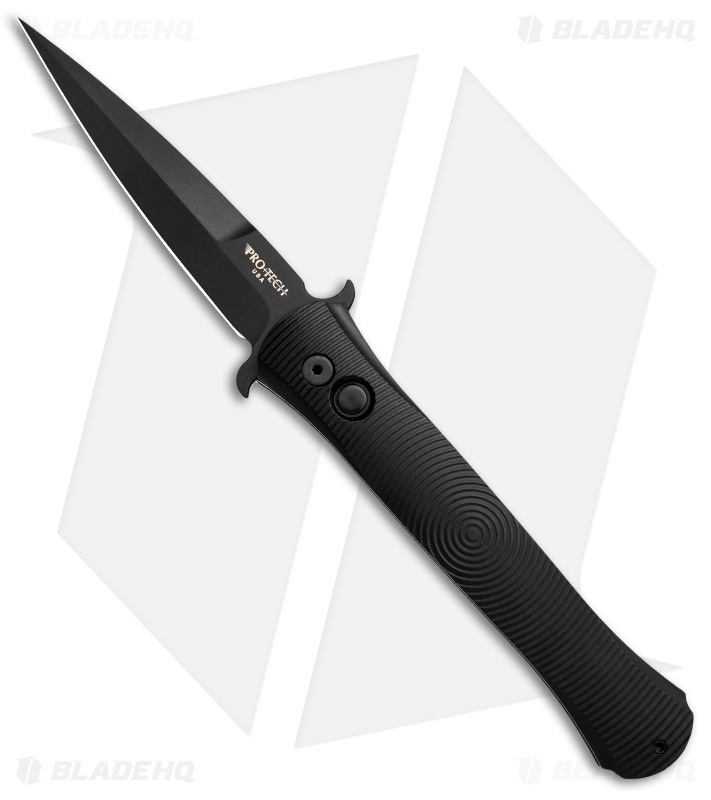 Pro-Tech Large Don Automatic Knife 3D Ring Pattern (4.5" Black) 1926