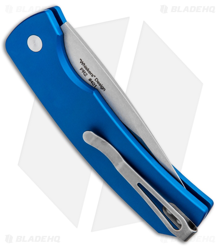 Pro-Tech Magic 2 "Whiskers" Blue Automatic Knife (3.75" Stonewash) M2601