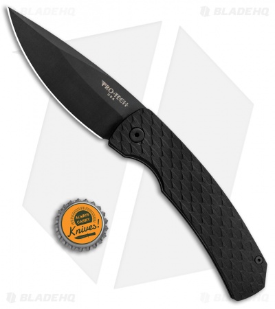 Pro-Tech Magic 2 "Whiskers" Automatic Knife Feather Texture (3.75" Black) M2607