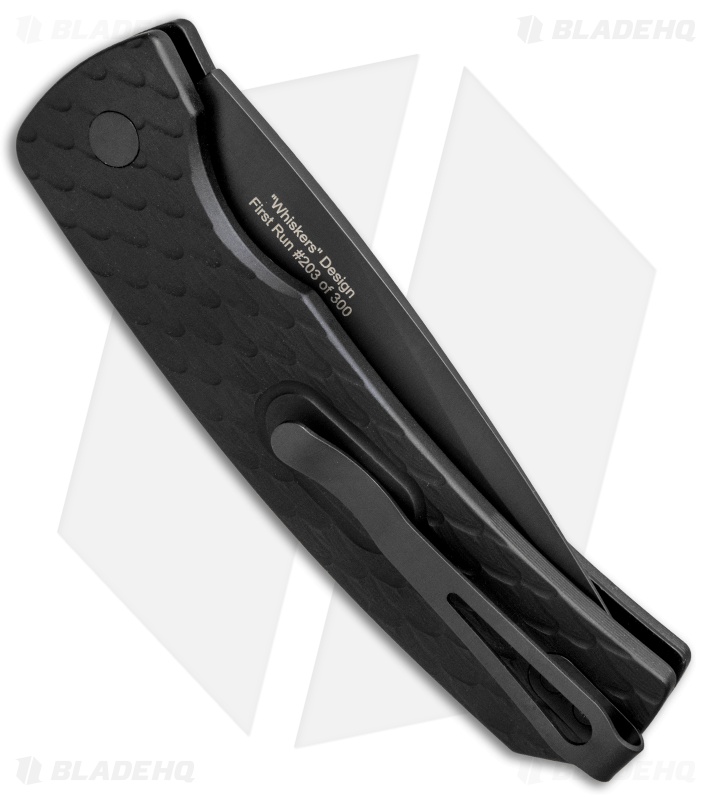 Pro-Tech Magic 2 "Whiskers" Automatic Knife Feather Texture (3.75" Black) M2607