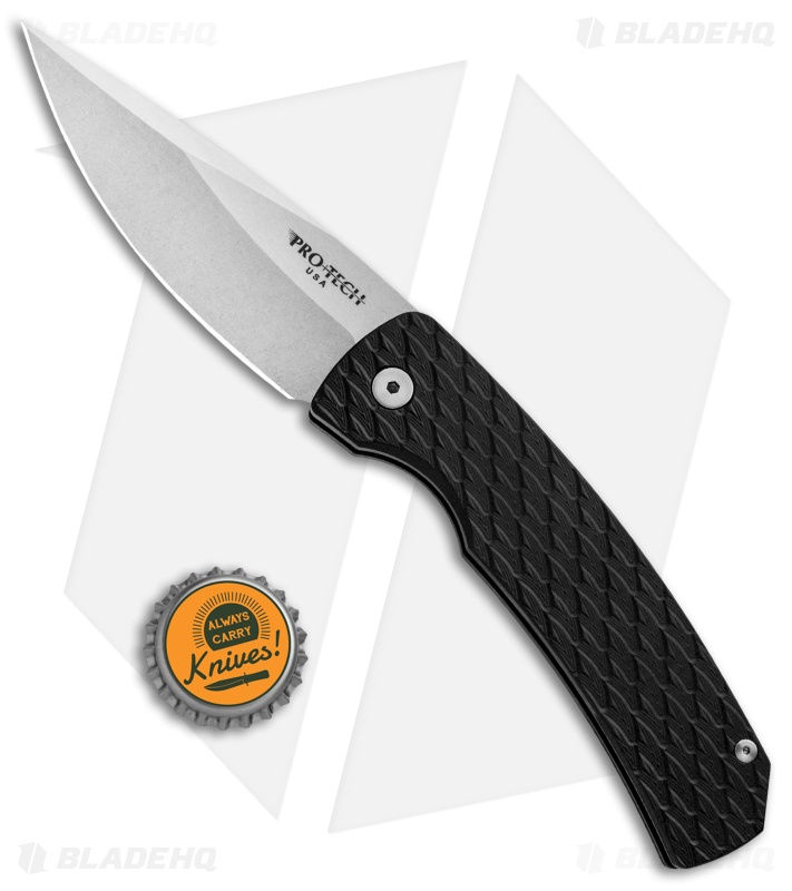 Pro-Tech Magic 2 "Whiskers" Automatic Knife Feather Texture (3.75" Stonewash)