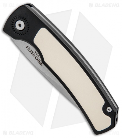 Pro-Tech Magic 2 "Whiskers" Custom Automatic Knife Tuxedo (3.75" Stonewash)