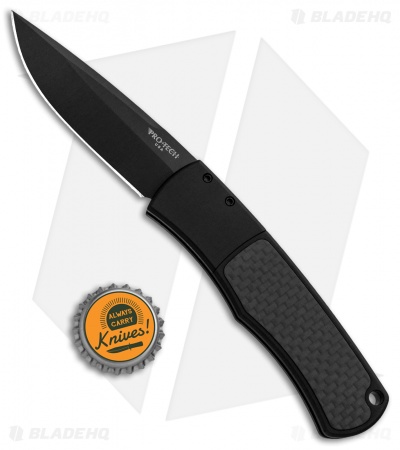 Pro-Tech Magic BR-1 "Whiskers" Automatic Smooth/Carbon Fiber (3.125" Black)