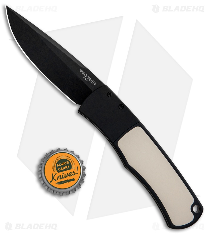 Pro-Tech Magic BR-1 Whiskers Automatic Knife Smooth/Tuxedo (3.125" Black)