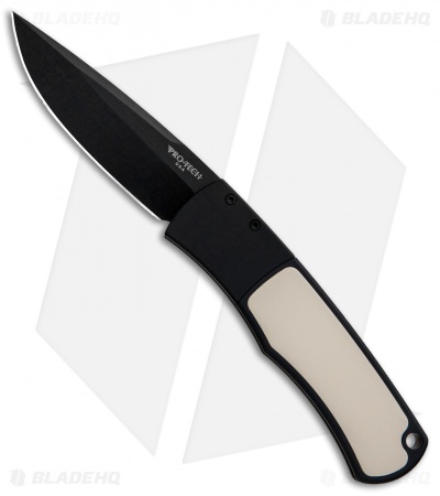 Pro-Tech Magic BR-1 Whiskers Automatic Knife Smooth/Tuxedo (3.125" Black)