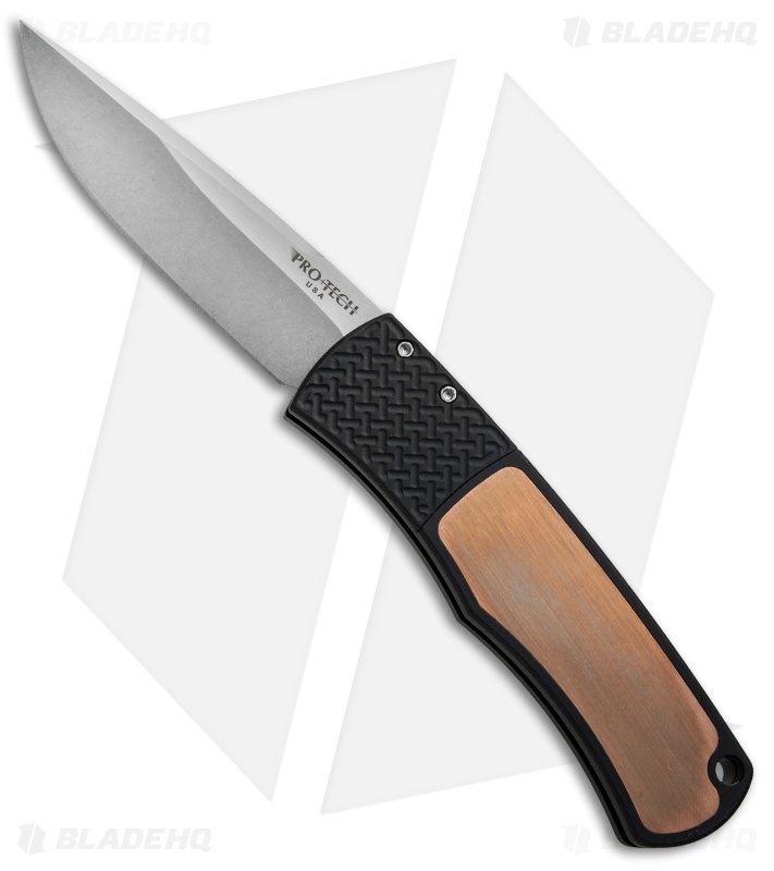 Pro-Tech Magic BR-1 .61 "Whiskers" Automatic Knife Copper (3.125" Stonewash)