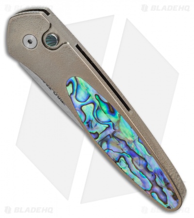 Pro-Tech Custom Newport Automatic Knife Abalone (3" Satin)