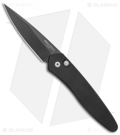 Pro-Tech Newport Tactical Automatic Knife Black Aluminum (3" Black) 