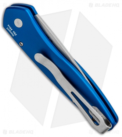 Pro-Tech Newport Automatic Knife Blue (3" Stonewash) 3405-Blue