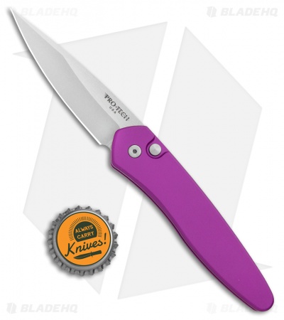 ♡Ultraviolet♡プロフ必読k18アンクレットスクリュー2.4㎜ Pro-Tech Newport - Auto Switchblade Knife | Purple + SW | Blade HQ