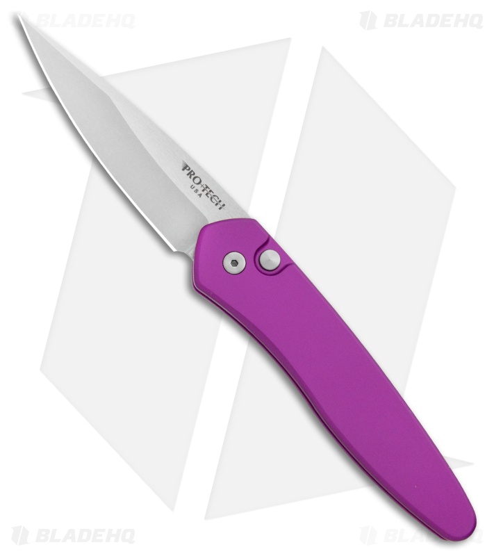 Pro-Tech Newport - Auto Switchblade Knife | Purple + SW | Blade HQ