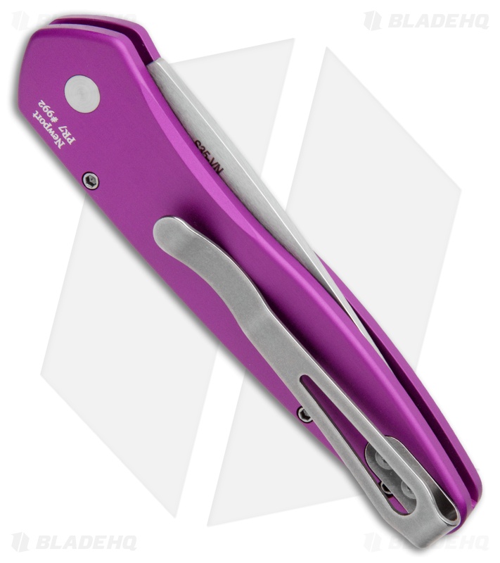 Pro-Tech Newport - Auto Switchblade Knife | Purple + SW | Blade HQ
