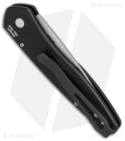 Pro-Tech Newport Tuxedo Automatic Knife Black/Ivory Micarta (3" Stonewash)