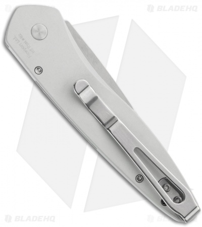 Protech Newport Silver Automatic Knife (3" Stonewash) 3401