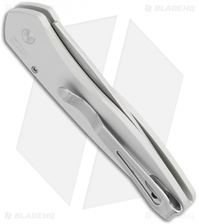 Protech Newport Silver Automatic Knife (3" Stonewash) 3401