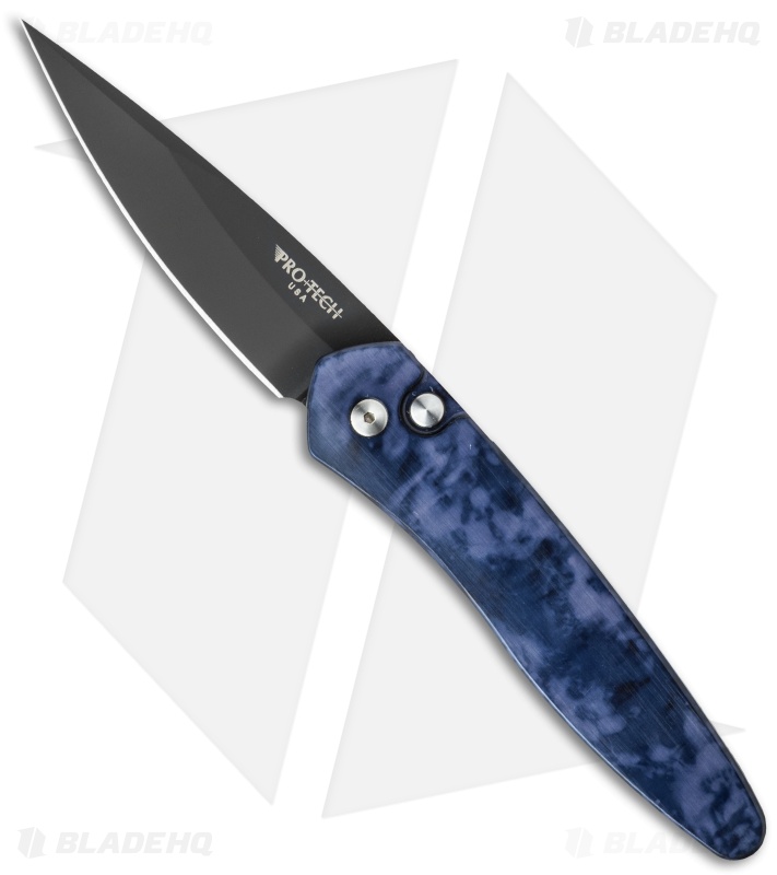 Pro-Tech Newport Automatic Knife Black/Gray Jazz (3
