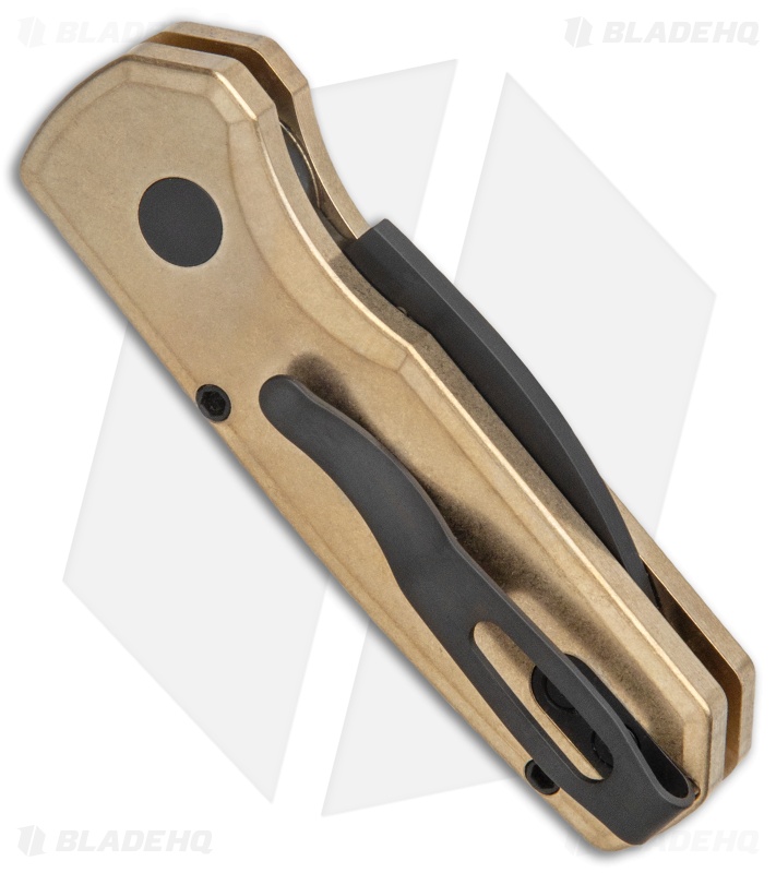 Pro-Tech Runt 5 Wharncliffe Knife Stonewashed Bronze (2" DLC Black)