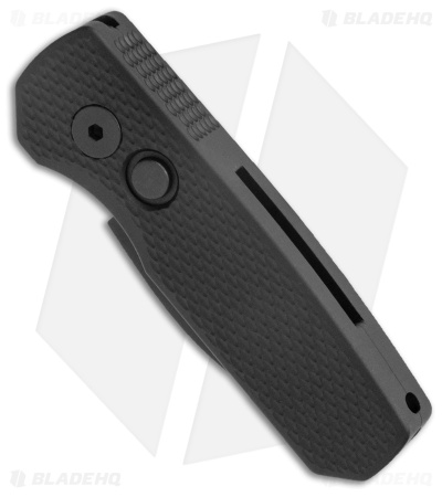 Pro-Tech Runt 5 Wharncliffe Automatic Knife Textured Black (1.9" DLC)