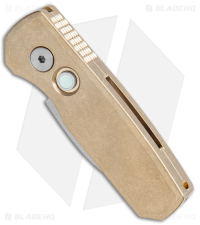 Pro-Tech Runt 5 Wharncliffe Automatic Knife Bronze Aluminum (2.10" SW)