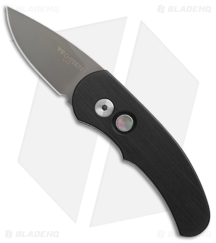 Pro-Tech Runt J4 Limited Automatic Knife Black w/ MOP Button (1.94
