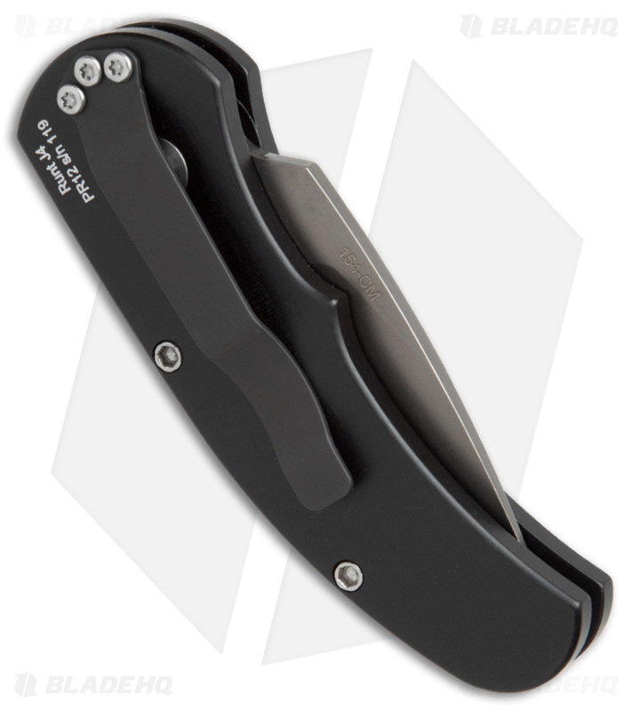 Pro-Tech Runt J4 Limited Automatic Knife Black w/ MOP Button (1.94" Gray DLC)
