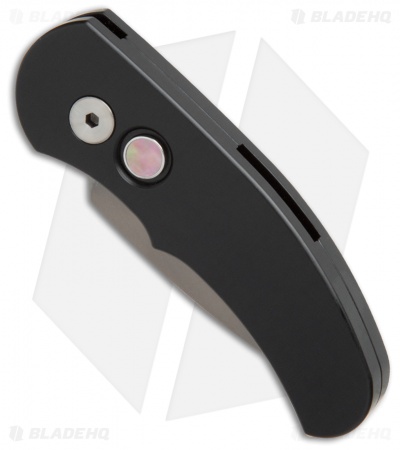 Pro-Tech Runt J4 Limited Automatic Knife Black w/ MOP Button (1.94" Gray DLC)