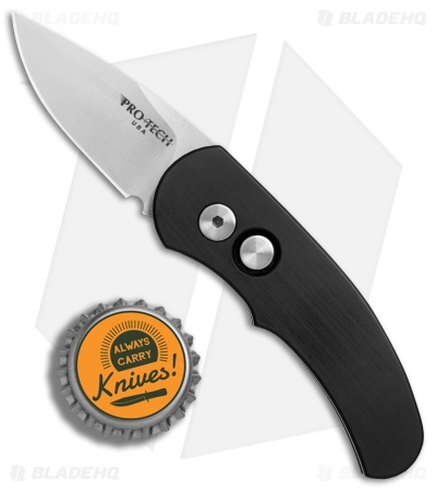 Pro-Tech Runt J4 Automatic Knife Black Handle (1.94" Satin) 4411