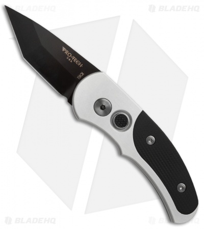 Pro-Tech Runt J4 Tanto Automatic Knife Black G-10 (1.94" Black) 5401