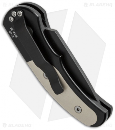 Pro-Tech Runt J4 Tanto Automatic Knife Ivory Micarta (1.94" Black) 5452