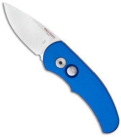 Pro-Tech Runt J4 Automatic Knife Blue Handle (1.94" Satin) 4412