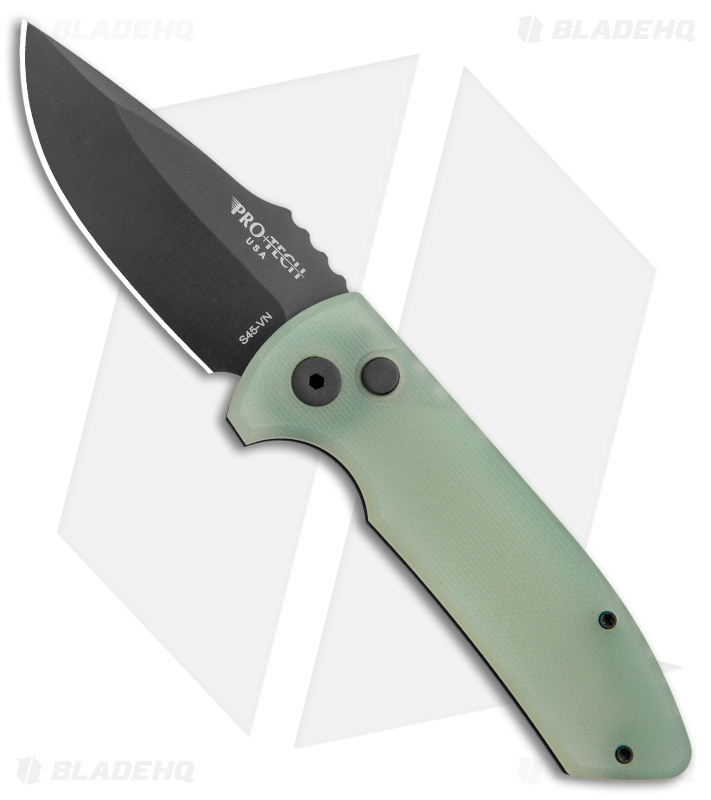 Pro-Tech Les George SBR - Automatic Knife | Jade + DLC | Blade HQ