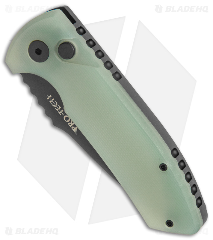 Pro-Tech Les George SBR - Automatic Knife | Jade + DLC | Blade HQ