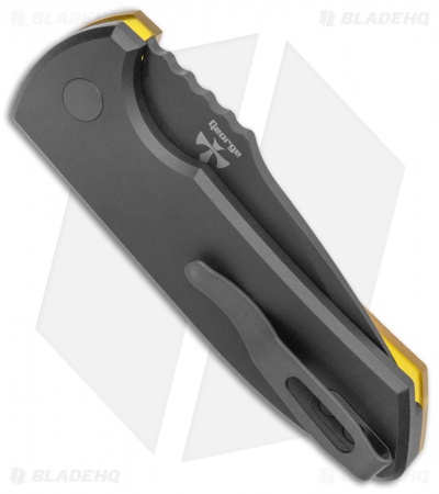 Pro-Tech Les George SBR Automatic Knife Amber Ultem (2.6" Black)