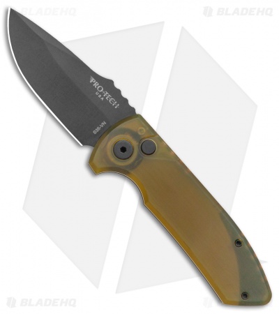 Pro-Tech Les George SBR Automatic Knife Amber Ultem (2.6" Black)