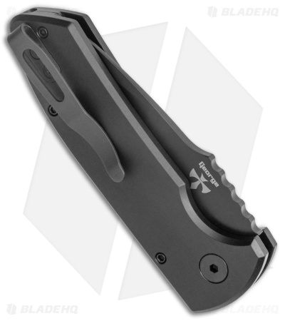 Pro-Tech Les George SBR Automatic Knife Black Aluminum Left-Handed (2.6" Black)