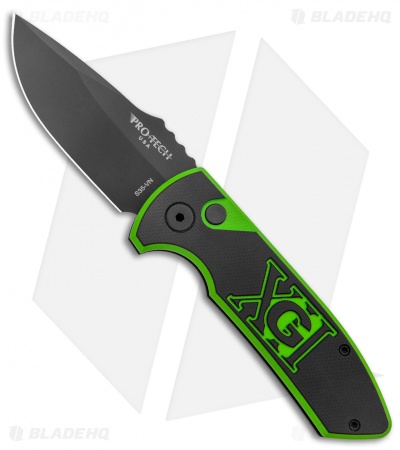 Pro-Tech SBR GXII Knife | Black/Green G-10 - Blade HQ