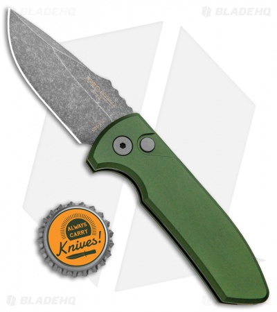 Pro-Tech Les George SBR - Automatic Switchblade Knife | OD Green +