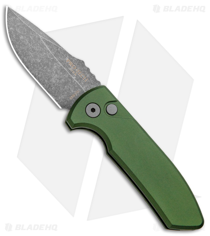 Pro-Tech Les George SBR - Automatic Switchblade Knife | OD Green +