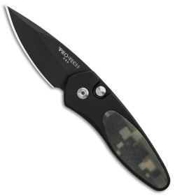 Pro-Tech Sprint Automatic Knife Black Camo G-10 (1.95" Black) 2925